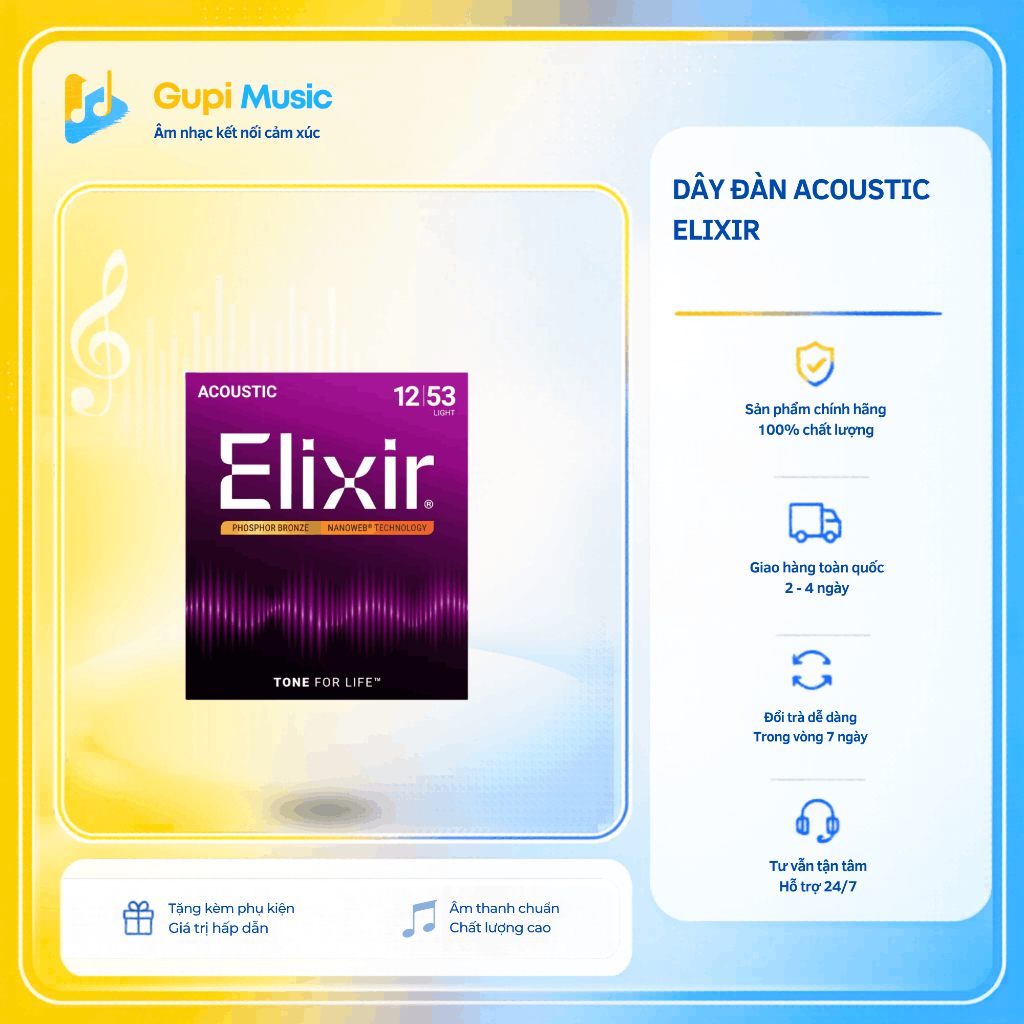 Dây đàn acoustic elixir