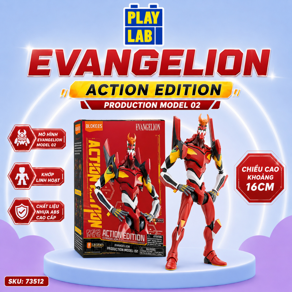 Blokees – 73512 Action Edition Evangelion Production Model 02