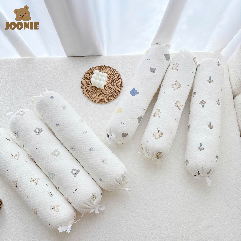 #111 Gối Dài Cho Bé Sơ Sinh Bamboo Trần Bông Mềm Mại Êm Ái Gối Ôm Ngủ Em Bé Cao Cấp