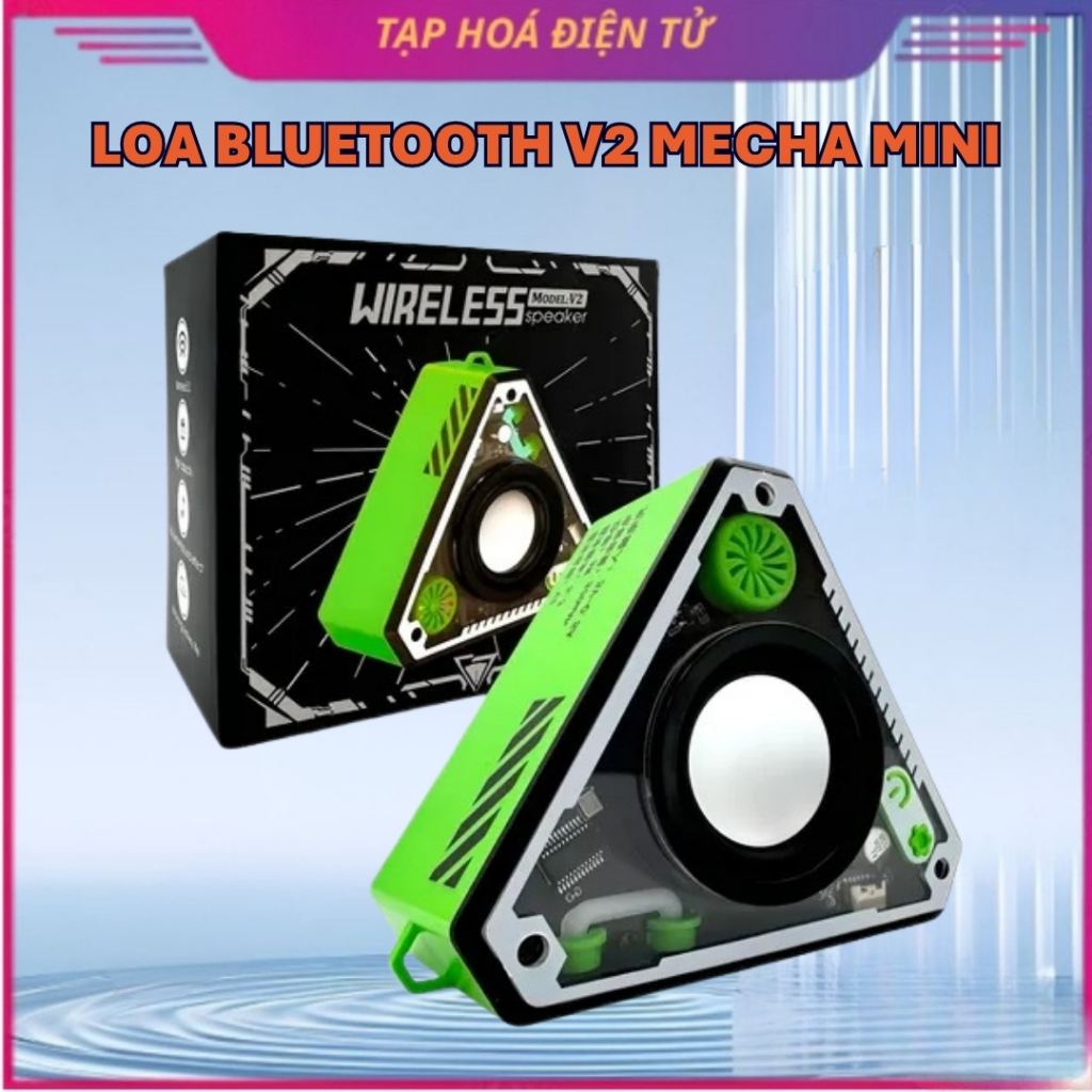 Loa Bluetooth Không Dây Để Bàn V2 Mecha Mini, Loa Siêu Trầm