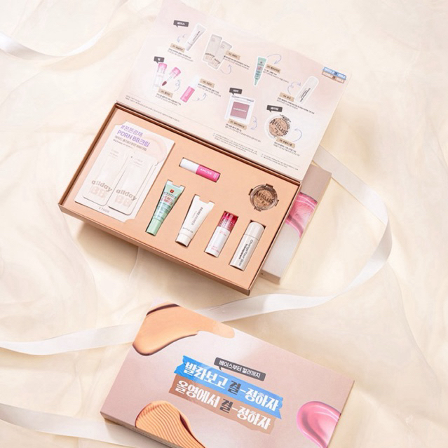 NỘI ĐỊA HÀN♥️ Set Mini Olive Young Kit — Trọn Bộ Base & Color Makeup Bestseller Olive Young