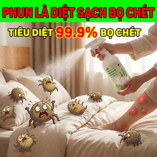 🌿Tiêu diệt mạt bụi 99,99%🌿 Xịt rệp giường 510ml.Xịt mạt bụi giường.Xịt bọ chét trên giường
