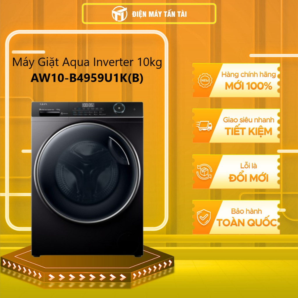(HCM) - AW10-B4959U1K(B) - Máy Giặt Aqua Inverter 10 Kg AW10-B4959U1K(B)