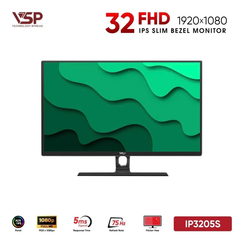 Màn Hình VSP IP3205S (32 inch / IPS / FHD / 75Hz / 5ms) Bảo hành chính hãng