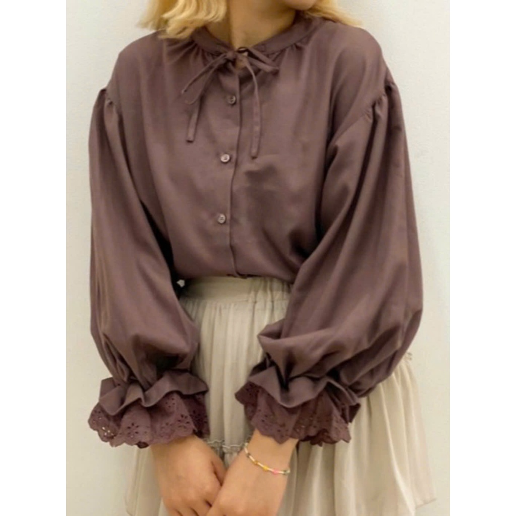 Áo sơ mi nữ big size của Nhật - 2 Hand (Size 4XL).Japanese Plus-Size Women's Shirt – Second-hand (Si