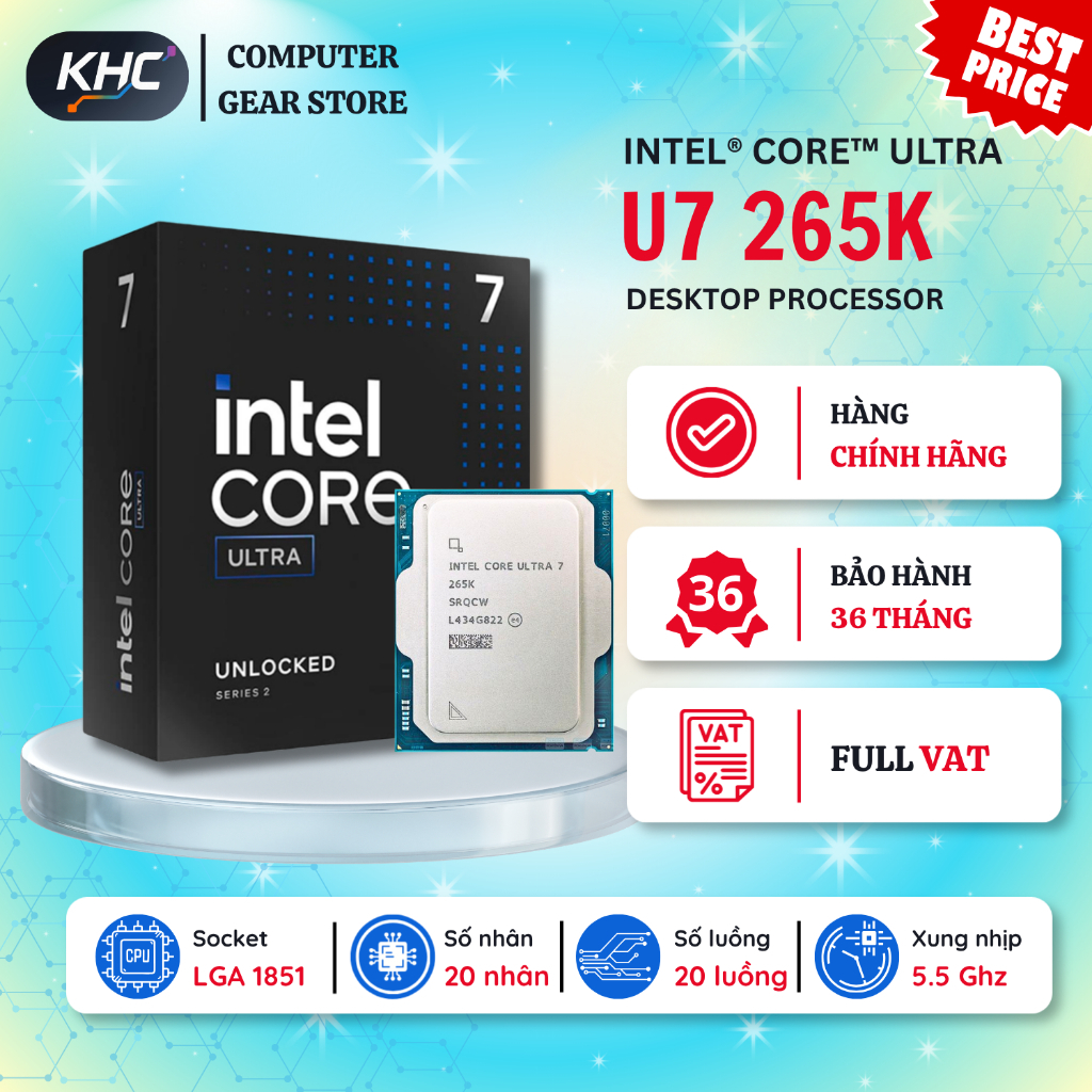 Intel Core Ultra 7 265K CPU
