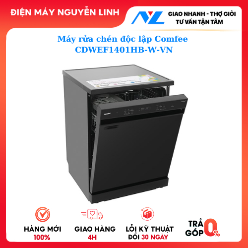 Máy rửa chén độc lập Comfee CDWEF1401HB-W-VN