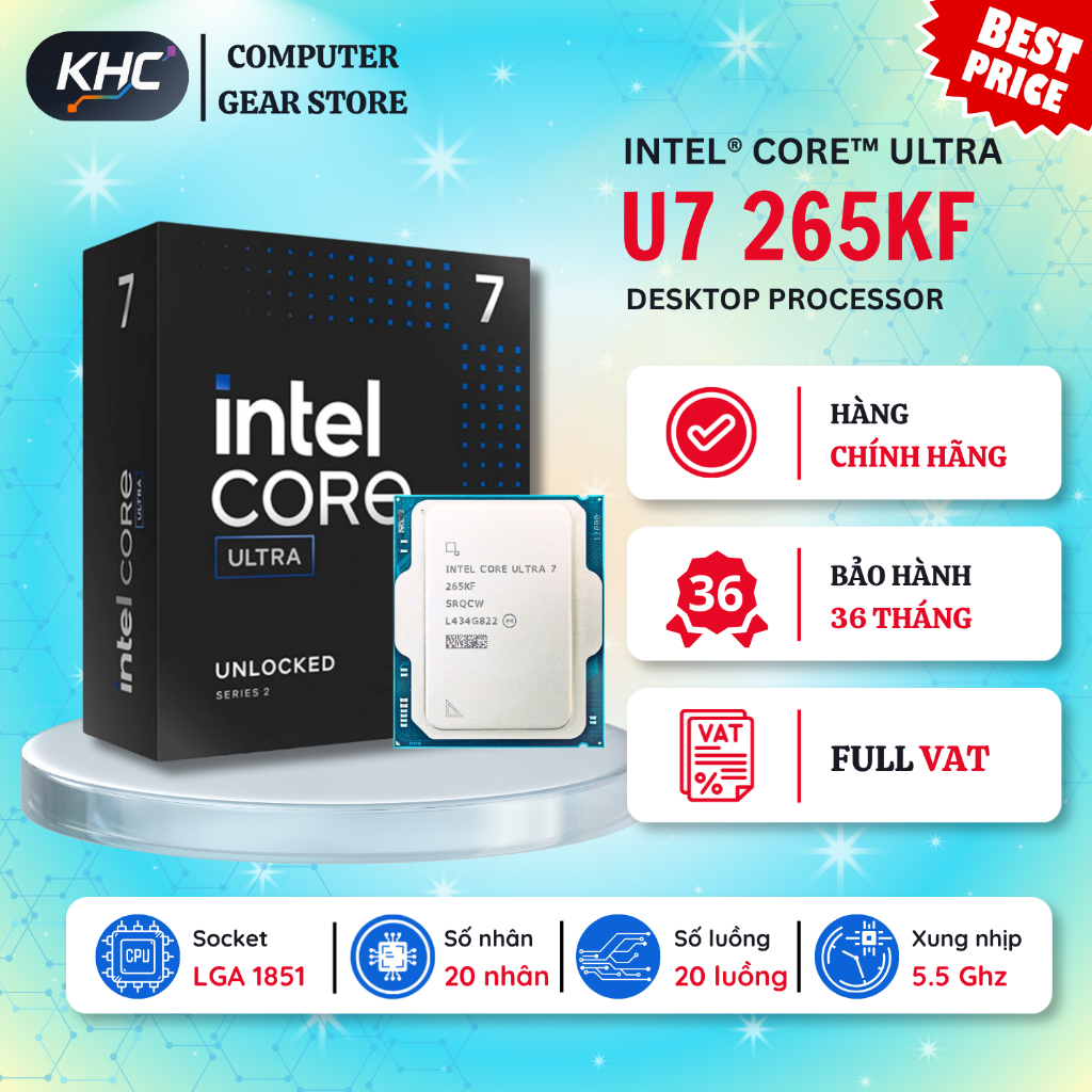 Intel Core Ultra 7 265KF CPU
