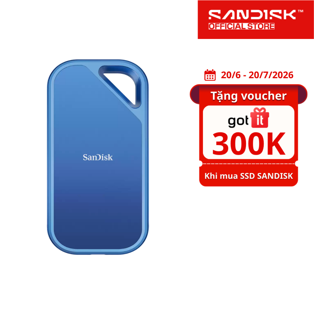 Ổ cứng di động SSD Sandisk Creator SDSSDE81C-G25 1TB / 2TB / 4TB E81C 2000MB/s - Bảo hành 5 năm