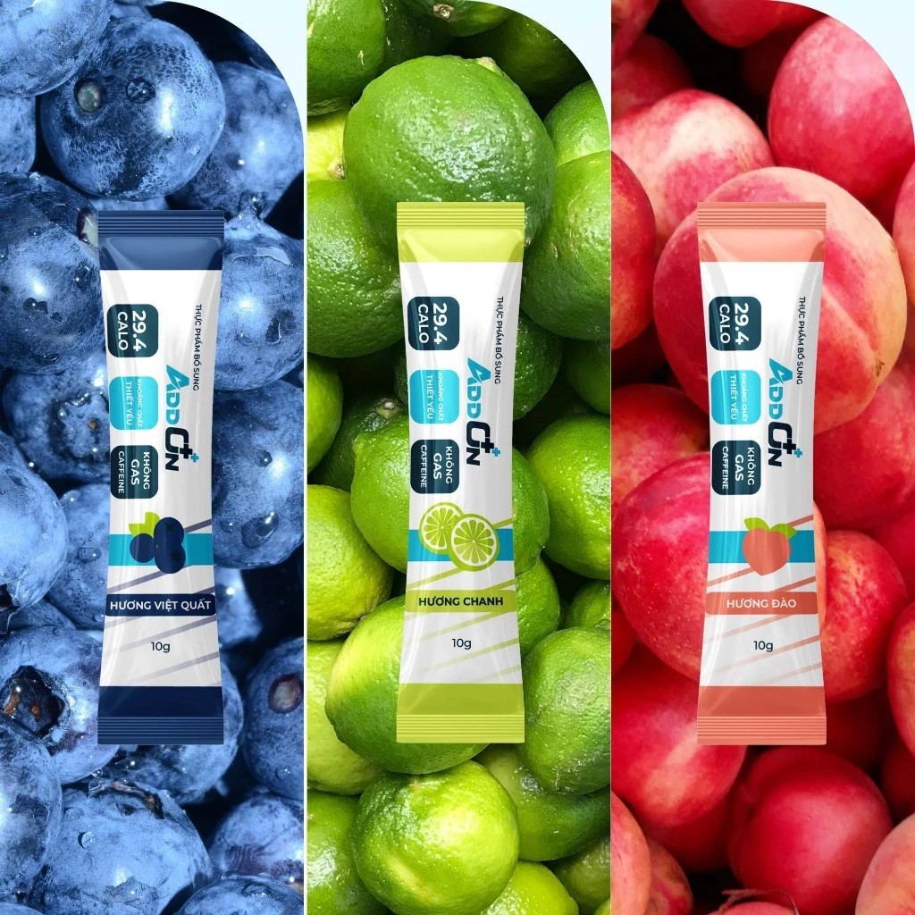 [Laifarm] Bột Điện Giải ADDON Vị Tổng Hợp 29 Calo Bù Muối Khoáng Hương Thơm Trái Cây Tự Nhiên