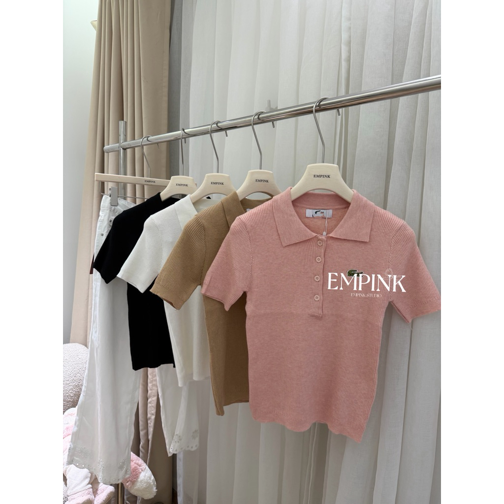 EMPINK Studio / ÁO LEN MỎNG POLO MONGTOGI CÁ SẤU