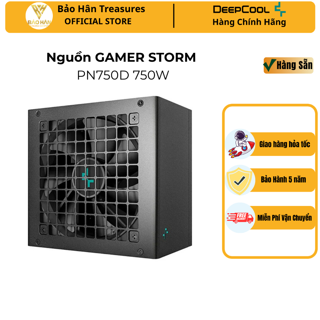 Nguồn PC GAMER STORM ( Deepcool) PN750D - 750W 80 Plus Gold ATX 3.1 - Hàng Chính Hãng