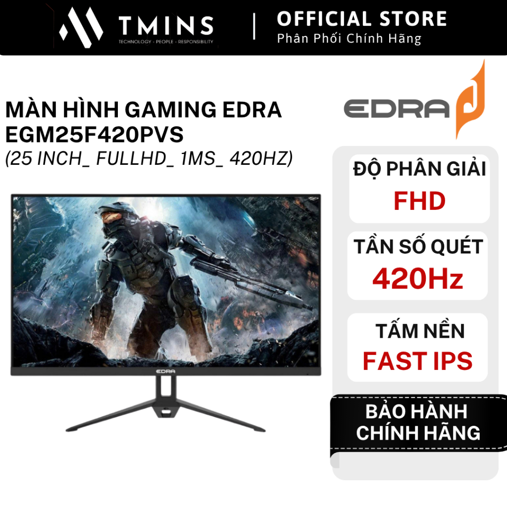 Màn hình Gaming EDRA EGM25F420PVS (25 inch_ FullHD_ 1ms_ 420hz) - Hàng chính hãng