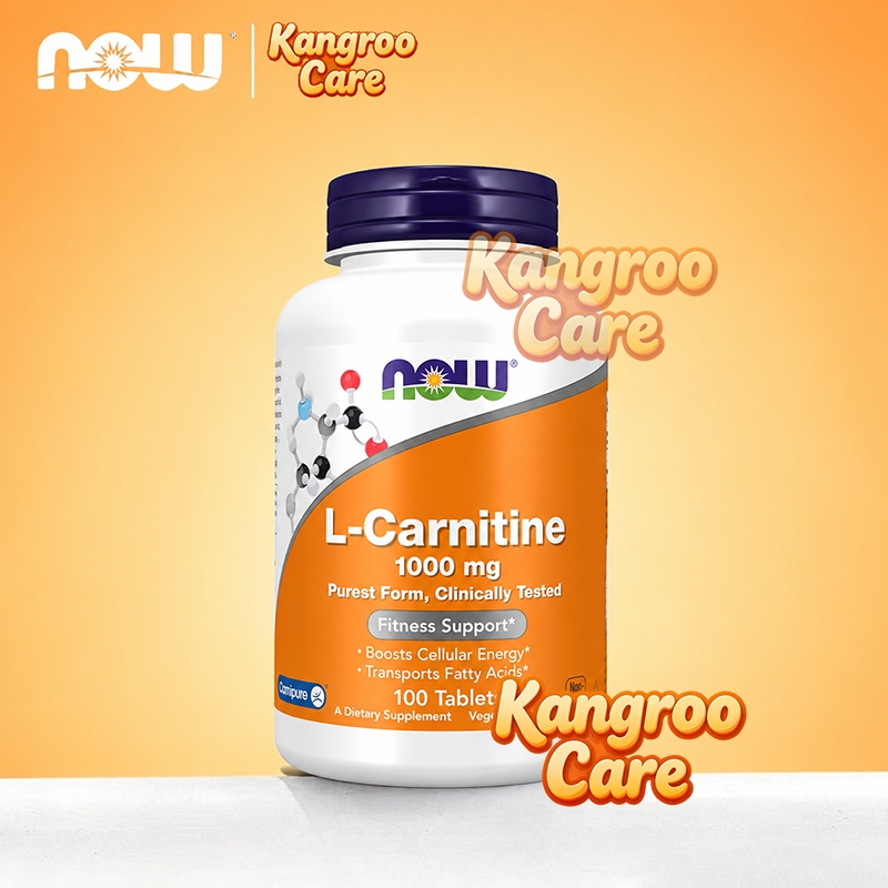 【Nhập khẩu từ Mỹ】NOW L-Carnitine 1000mg 100 Viên