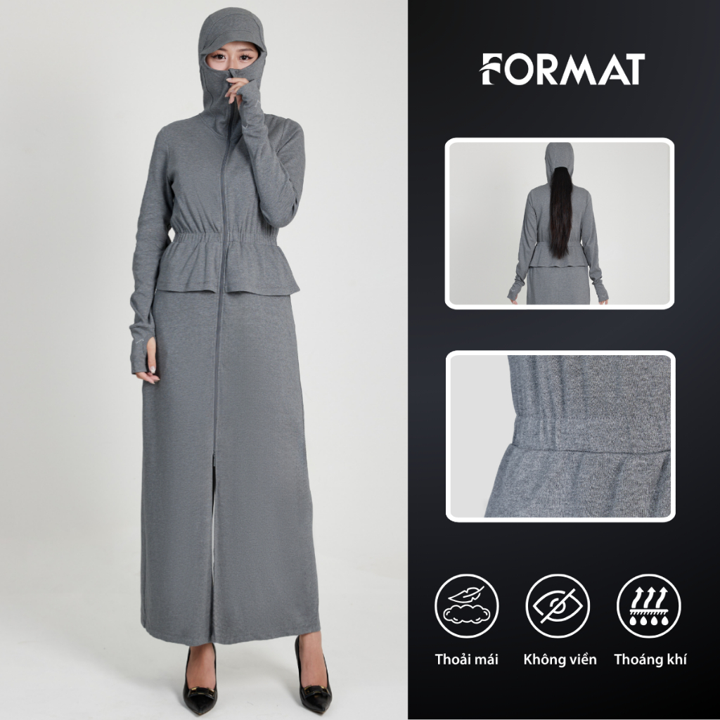 [FORMAT x HANNAH OLALA] [NEW 2026] Áo chống nắng FORMAT SunStop® Cooling tà peplum trang trí - 10005