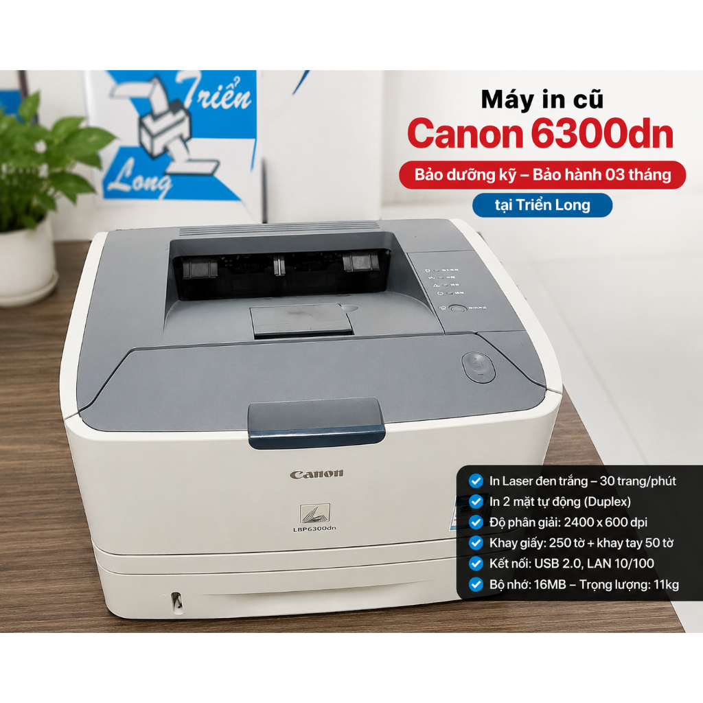 máy in canon 6300dn cũ