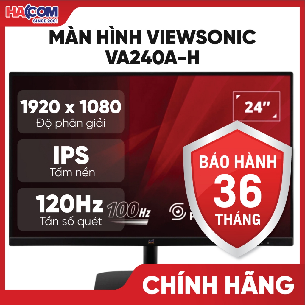 Màn Hình ViewSonic VA240A-H (23.8 inch/FHD/IPS/120Hz/1ms) HACOM PC