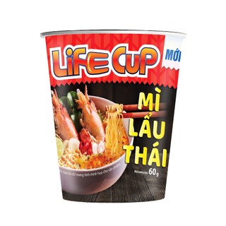 Thùng 24 Ly Mì Lẩu Thái Life Cup 60g/ly [TMNLY0004]