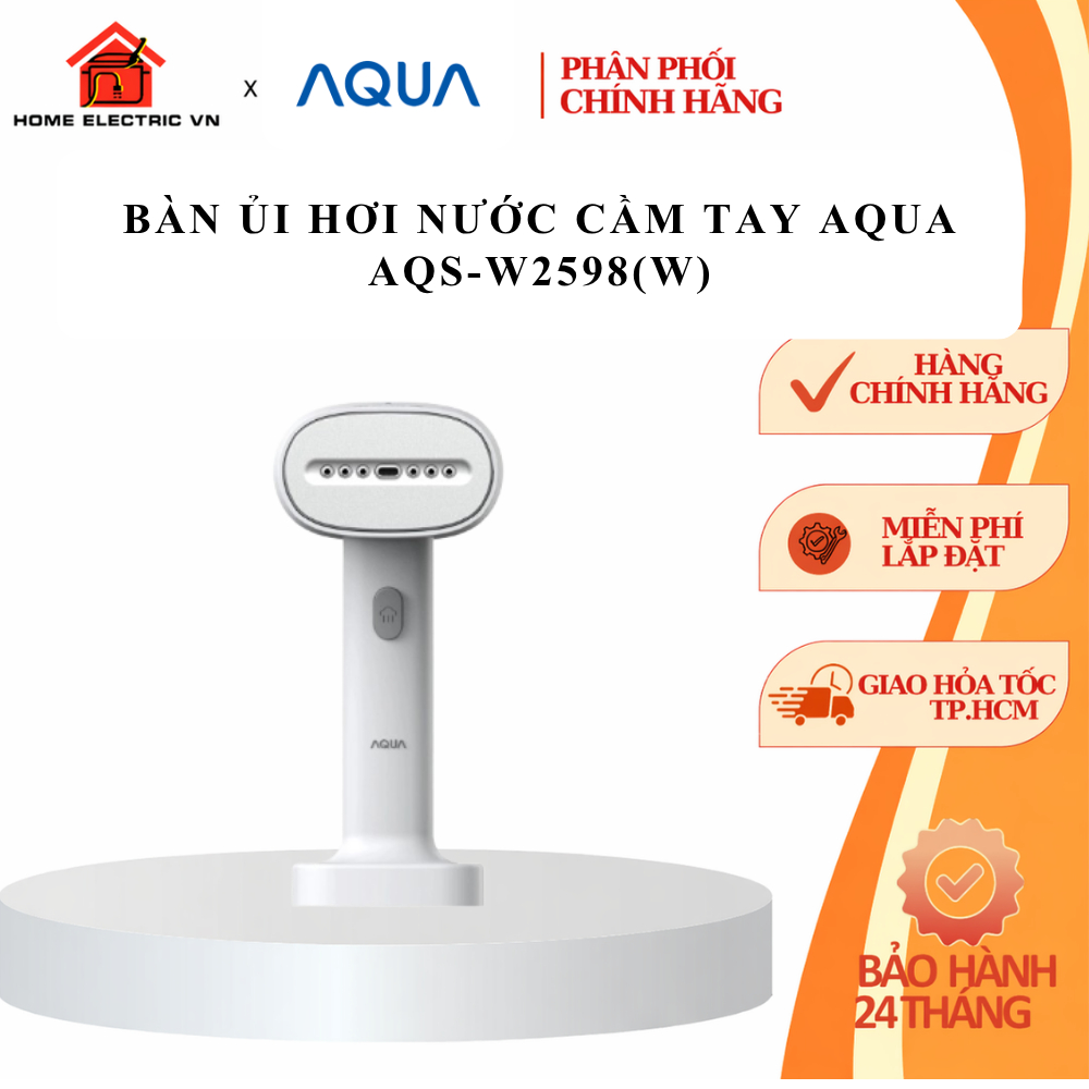 Bàn ủi hơi nước cầm tay Aqua AQS-W2598(W)