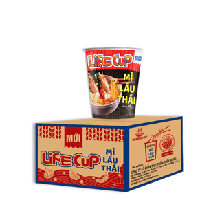 Thùng 24 Ly Mì Lẩu Thái Life Cup 60g/ly [TMNLY0004]
