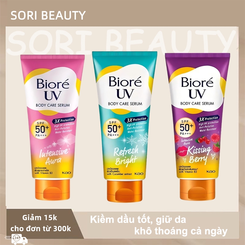 Biore UV Mặt & Body – Kem Chống Nắng Thoáng Nhẹ, Phù Hợp Đi Học, Đi Làm Và Hoạt Động Hằng Ngày