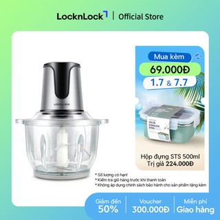 Máy xay thịt bằng thủy tinh lock&lock dung tích 2l công suất 300w - ejm171