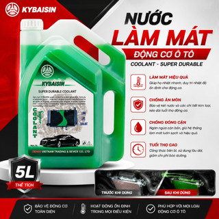 Nước làm mát ô tô DENSO - Nước mát ô tô màu xanh đỏ chính hãng 5L