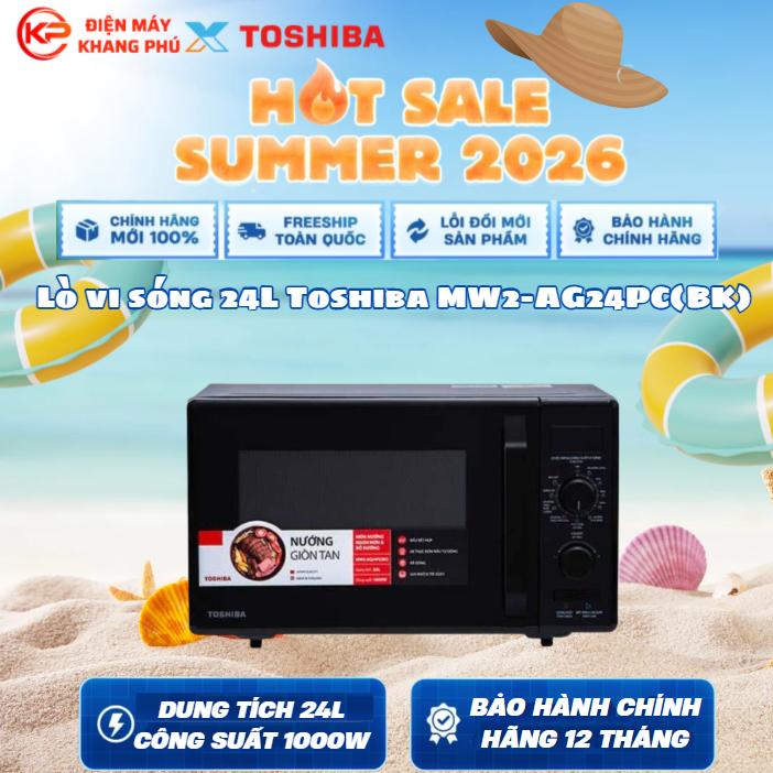 Lò vi sóng 24L Toshiba MW2-AG24PC(BK)