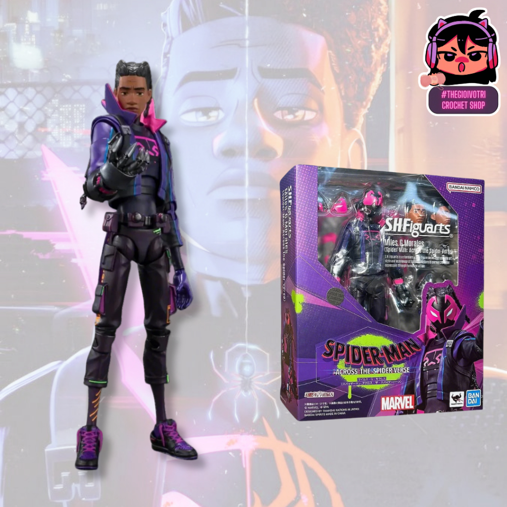 SHF BANDAI (AUTHENTIC) HIGH QUALITY ACTION FIGURE "PROWLER (MILES G MORALES) - SPIDERMAN ACROSS SPID