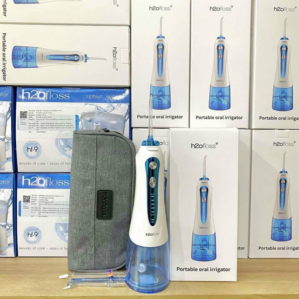 Tăm nước cầm tay H2ofloss HF-9P 2026. Dụng cụ vệ sinh răng miệng hoàn hảo