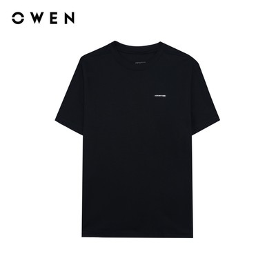 Owen - Áo T-shirt Regular Fit TSN260130 màu Đen chất liệu Cotton Amonia