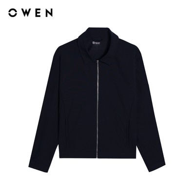 Owen - Áo khoác Relax Fit JK261090 màu Đen chất liệu Flex jacket