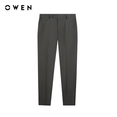Owen - Quần tây Slim Fit Tăng đơ QST262088 màu Xanh đậm chất liệu TR Spandex