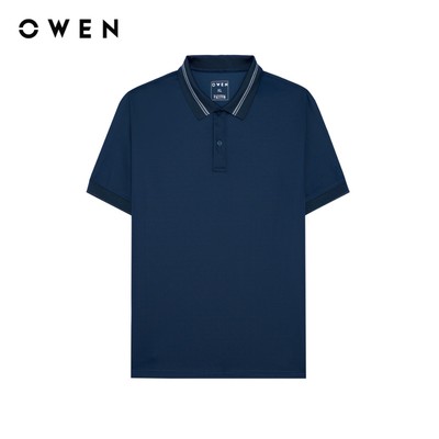 Owen - Áo polo Body Fit APV262056 màu Xanh đậm chất liệu Nylon spandex