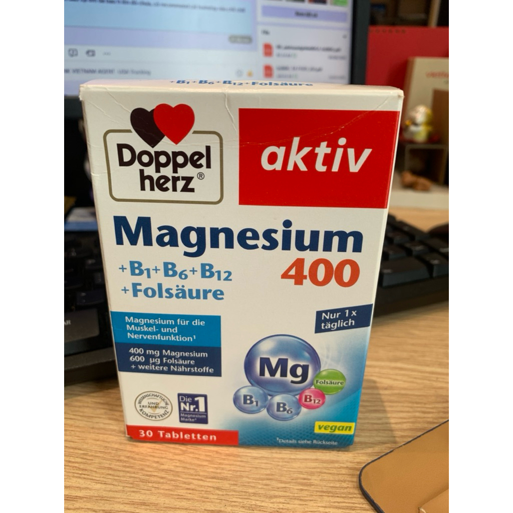 Magnesium 400 Kẽm bổ sung B1+B6