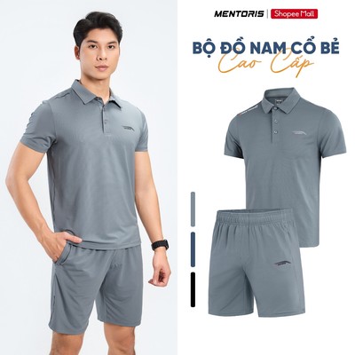 Bộ Thể Thao Nam MENTORIS, Bộ Polo Thun Lạnh Premium, Form Vừa Vặn,Mặc Thoải Mái,Trẻ Trung MABP26S011