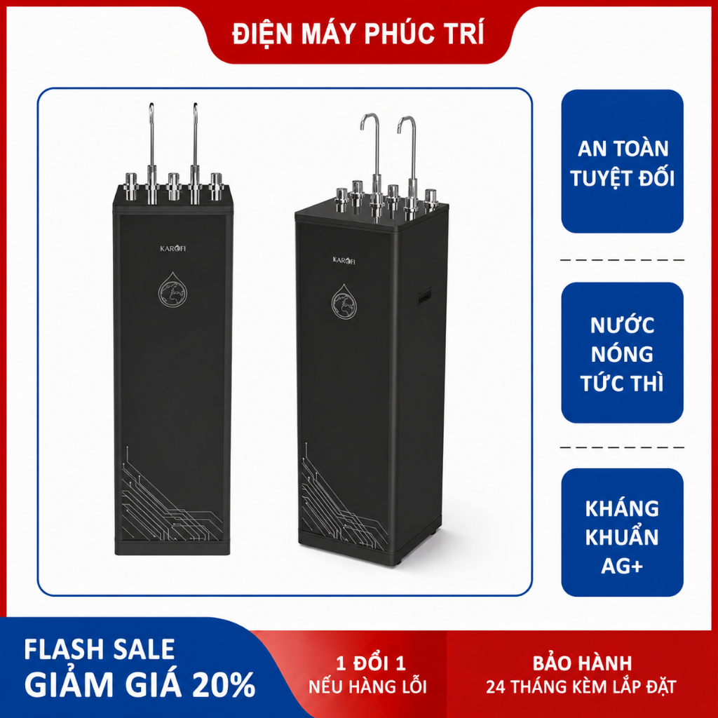 Máy lọc nước nóng lạnh Karofi KAD-D66