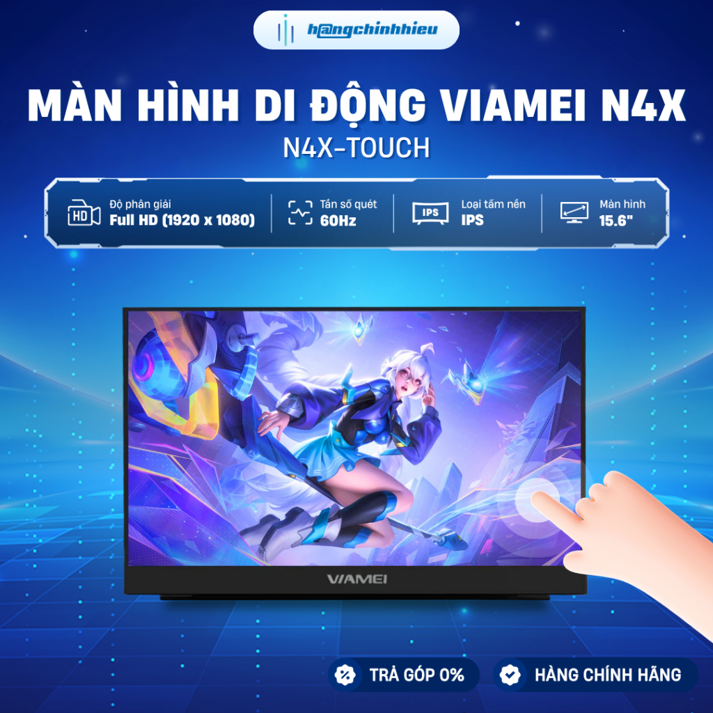 Màn hình di động VIAMEI N4X 15.6 inch FHD IPS Touch Cảm ứng