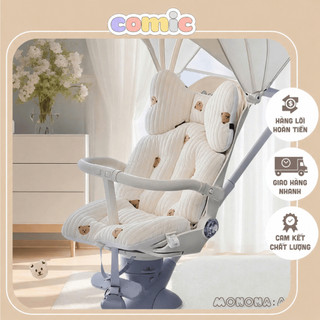 Đệm Lót Xe Đẩy Loại Dày Cho Bé Mềm Mại Thoáng Khí Phong Cách Hàn Quốc