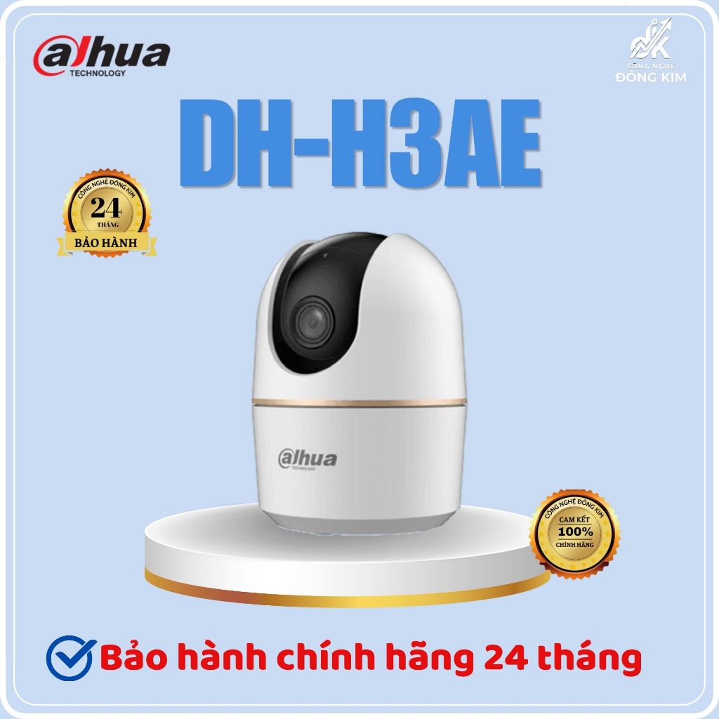 Camera IP PT Wifi 3MP DAHUA DH-H3AE Đàm thoại 2 chiều, Xoay 360 độ Chính hãng