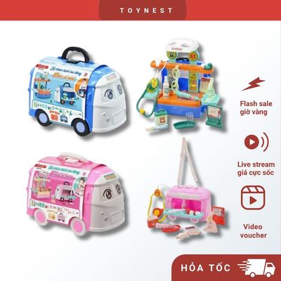 Đồ Chơi DUKA: Đồ Chơi Xe Khám Bệnh Lưu Động Y Tá Tí Hon /Bác Sĩ Nhí