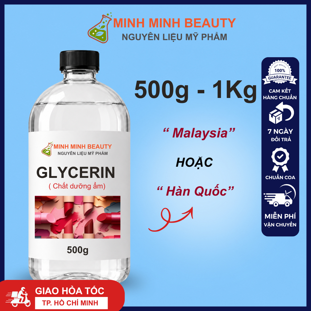 [HỎA TỐC] 𝐆𝐥𝐲𝐜𝐞𝐫𝐢𝐧  Mỹ Phẩm 𝟓𝟎𝟎𝐆-𝟏𝐊𝐆 Cosmetic Grade Dưỡng Ẩm Nguyên Liệu Mỹ Phẩm Tinh Khiết