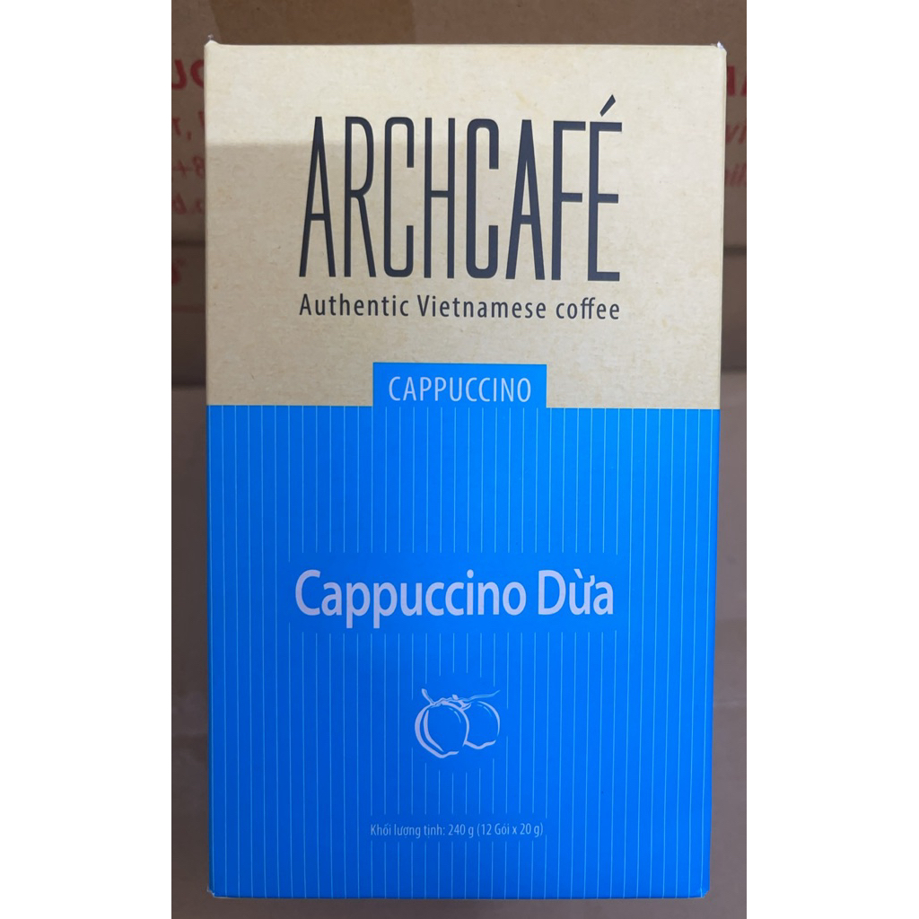 Cà Phê Cappuccino Dừa Archcafe 20G ( Hộp 12 Gói )