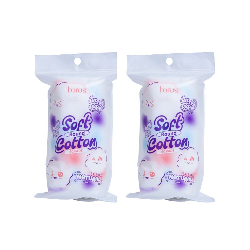 [QUÀ TẶNG KHÔNG BÁN] 02 pcs Horus Bông tẩy trang tròn Round Soft Cotton Pads 60 pads