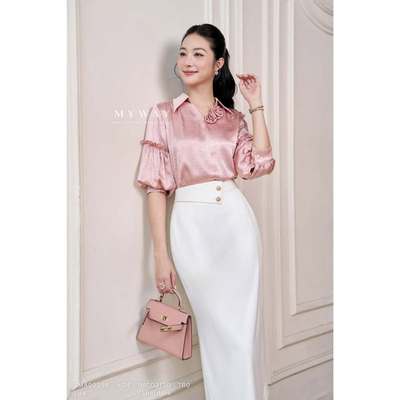 Chan Váy Bút Chì Nữ Công Sở MY WAY Dáng Dài Bản Đai Cách Điệu Sang Trọng 1MCO3120