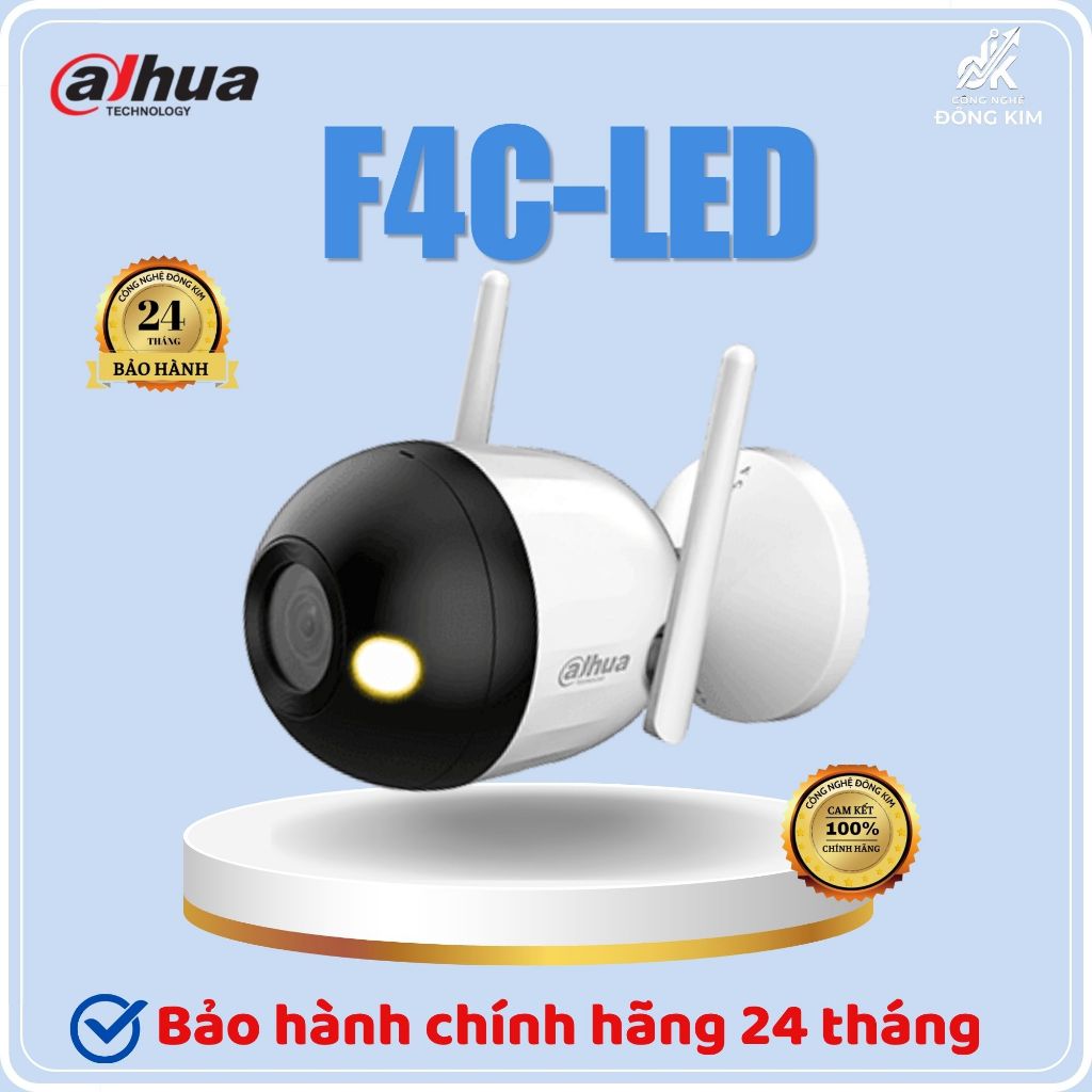 Camera Wifi DAHUA DH-F4C-LED 4mp đàm thoại, có màu ban đêm. chính hãng