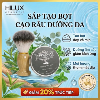 Sáp cạo râu, cạo lông hương bạc hà tạo bọt mềm mịn pepermint shaving soap