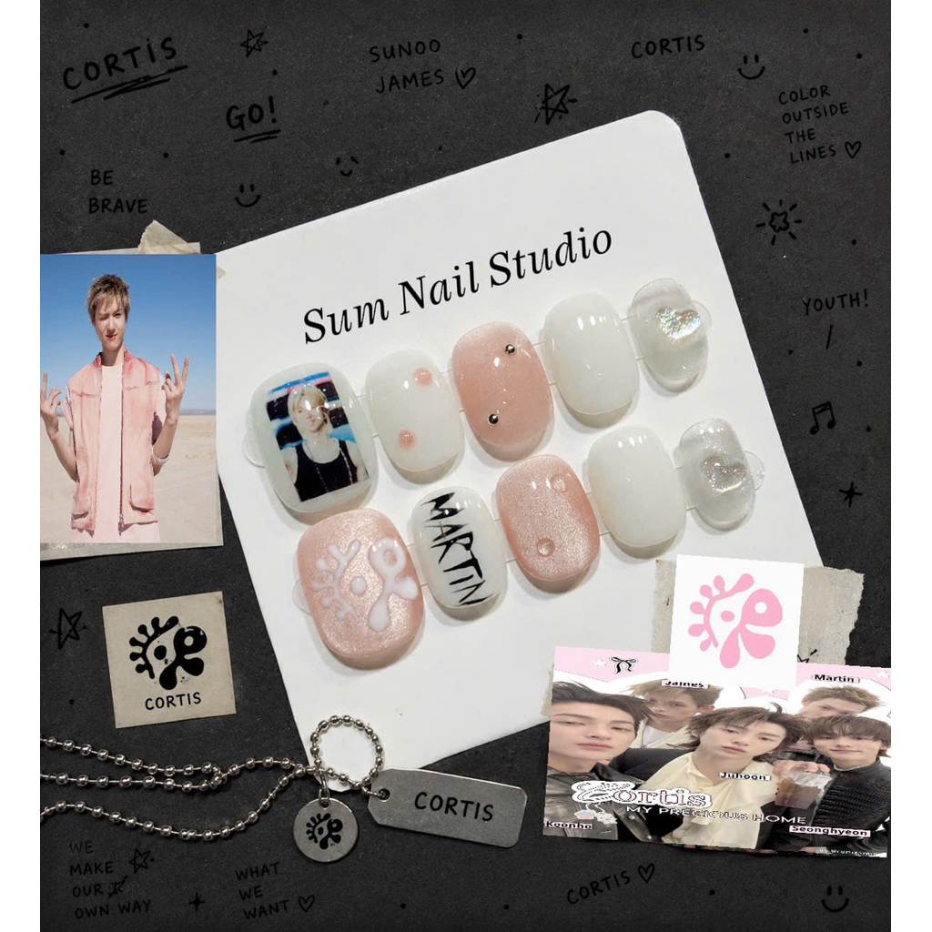 S0534 Nail box Cortis , Nail Martin, Móng giả Martin