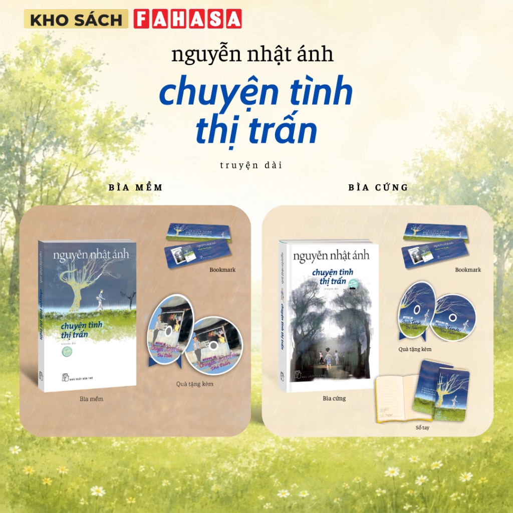 Sách Truyện - Chuyện Tình Thị Trấn - Nhà Văn Nguyễn Nhật Ánh - 2 Phiên Bản