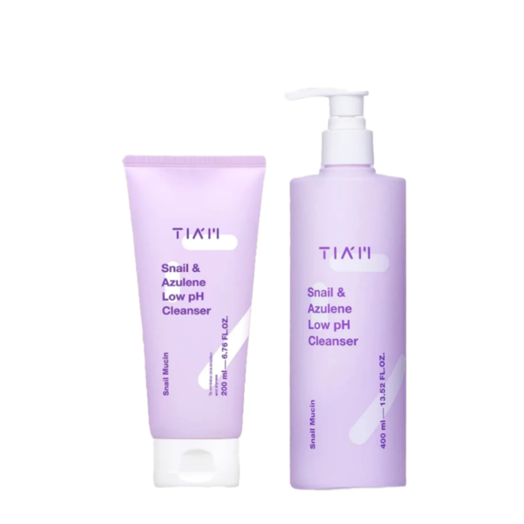 Sữa rửa mặt TIAM Snail Azulene Low pH Cleanser làm dịu và phục hồi da